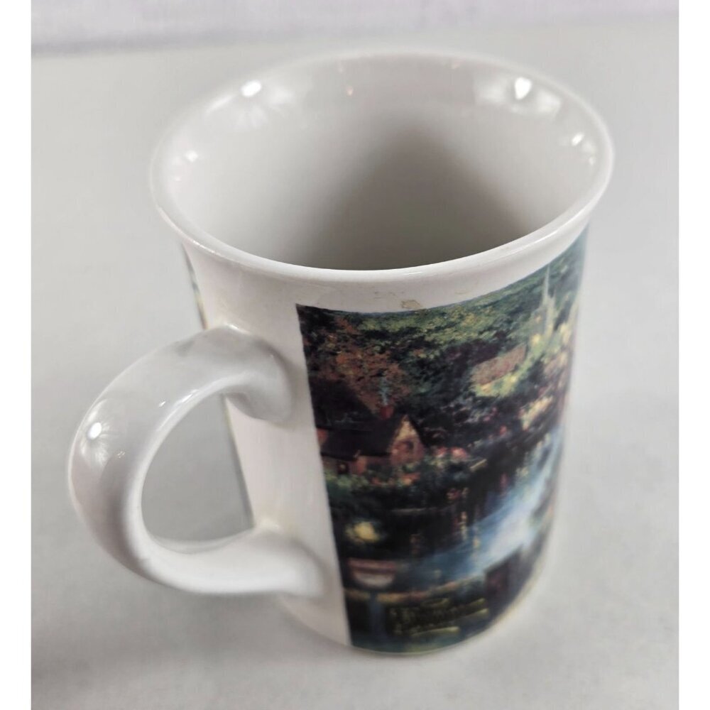 Vtg 1995 Lamplight Village Ceramic Coffee Mug 1995 Artist Thomas Kinkade - Picture 3 of 14